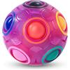 Vdealen Magic Rainbow Ball Palla Magica Palla Antistress Puzzle Arcobaleno Magico Palla da Gioco Giocattoli per Bambini Adolescenti e Adulti Rompicapo per Lo Sviluppo di Abilità