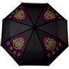 CYPBRANDS - Ombrello pieghevole Harry Potter per ragazzi e ragazze, colore: nero, prodotto ufficiale, Nero, Klein, Novelty
