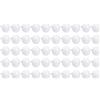 QUARKZMAN 11x17mm Mobili Tappezzeria Chiodi x 100pz Rotondo Testa Decorativo Chiodini Pollice Push Perni per Mobili Fai-da-Te Decorativo, [Bianco, Argento Tono]