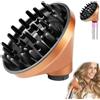KiimSin Diffusore per Dyson Airwrap Styler HS01 HS05 Accessori, Diffusore convertibile per Airwrap Styler in un asciugacapelli (oro)