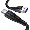 ELESNOW USB Tipo C Ricarica Rapida e Trasferimento Cavo,Fast Charging Type-C Cable per Samsung Galaxy S10/9/8 Plus, Note 10/10 Plus/10 Lite, A51/50/70/41 (Nero-1 Pezzi,1M)