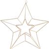 Creativ Company 52360 Decorazione natalizia a forma di stella metallo ottone 1 pezzo(i) - Decorazioni natalizie (decorazioni natalizie a forma di stella, metallo, ottone, 1 pezzo(i), 340 mm, 300 mm