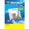 Menalux 1300-4 sacchetti per aspirapolvere Progress, colore: Bianco