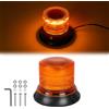 AOHEWEI LED Luce Lampeggiante Rotante Ambra 12V/24V 8 Modelli Avvertimento | 20 LED Lampada Emergenza Stroboscopica per Macchine Agricole Veicolo Commerciale Scuolabus Trattore Escavatori Omologato R65