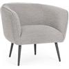 Bizzotto Poltrona Avril Grigio Boucle'