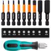 XIATIAN 10 Pezzi Kit Inserti per Avvitatore Professionali, Esagonale Punte Avvitatore da 1/4, Brugola Punte Di Cacciavite Magnetico Set for Screwdriver (H1.5-H10)