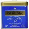 Twinings Tè Sfusi - Lady Grey Tea - Tè Nero Proveniente dalla Cina, Aromatizzato con Bergamotto, Arancia, Limone e Fiordaliso - Combinato alla Perfezione con Aromi e Scorze di Agrumi - Latta 100 g