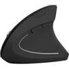 Lazmin112 Mouse da gioco verticale, mouse ergonomico senza fili ottico da 2,4 GHz 800 1200 1600 3 livelli DPI regolabile Mouse Bluetooth ricaricabile senza ritardo per PC portatile (nero)