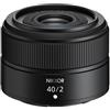 NIKON NIKKOR Z 40mm f/2 - SCONTO ALLA CASSA GIA' APPLICATO DI 50 EURO, valido fino al 13/01/2025