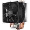 Cooler Master Hyper H412R Dissipatore CPU -Sistema a Basso Profilo, Tecnologia a Contatto Diretto, 4 Tubi Calore in Rame, Dissipatore Compatto in Alluminio, Ventola PWM da 92mm-AMD e Intel Compatibile