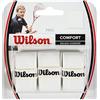 Wilson PRO Overgrip Comfort, Impugnatura per Racchetta da Tennis Unisex-Adulto, Bianco, 3 Pezzi
