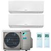 DAIKIN Kit condizionatore dual split DAIKIN PERFERA BLUEVOLUTION, WiFi, unità esterna + 2 unità interne, 12000+9000 BTU, 2MXM40A + FTXM35A + FTXM25A. [05184]