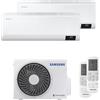 SAMSUNG Kit condizionatore 12000+9000 BTU dual split Wi-Fi Cebu Samsung AJ040TXJ2KG/EU + AR09TXFYAWKNEU + AR12BXFYAWKNEU [28213]