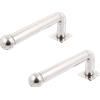 HR ALF-50L Supporto per barriera a infrarossi in acciaio inox, modello a L, lunghezza 50 cm - HR