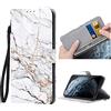 ZhuoFan - Cover per iPhone 8/ iPhone 7/ iPhone SE 2022/SE 2020 4,7, Dipinto Flip Caso in PU Pelle Libro Portafoglio Slot Schede Custodia/Flip/Supporto per iPhone SE 3 5G 2022, Marmo