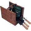 Avilia Set Cesto con Attrezzi da Giardino | Set Giardinaggio | Set Utensili per il Giardino | Attrezzi da Giardino | Set Accessori da Giardinaggio con Cesto in Vimini ‎35x22x29cm