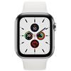 Apple Watch Series 5 (2019) | 40 mm | Acciaio inossidabile | GPS + Cellular | argento | Cinturino Sport bianco