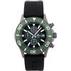 Lorenz Orologio Uomo Cronografo LORENZ 030238CC Cinturino Gomma Fondo Verde