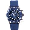 Lorenz Orologio Uomo Cronografo LORENZ 030238BB Cinturino Gomma con Fondo Blu Datario