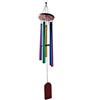 lachineuse - Campanello a Vento Arcobaleno - Campanello per Tubi in Legno e Metallo - Campanello Metallico Cinese Giapponese - Multicolore - Ideale per Esterni, Interni, Giardino - Atmosfera Zen Feng