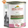 Almo Nature Dog HFC Nature Vitello Con Prosciutto - Lattina da 290 gr