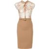 Christian Dior Pre-Owned - Abito a fiori anni 2010 - Donna - seta/lana/seta - 34 - Toni neutri