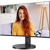 AOC 24B3CF2 - Monitor Full HD, 24 pollici, altoparlanti, regolabile in altezza (1920x1080, 100 Hz, HDMI, USB-C (65W PD), hub USB) nero