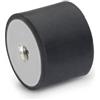 Ganter Normelemente 451-40-30-M8-EE-55 GN 451 | 1 pezzo, nero, d1: 40 h1: 30 d2: M8