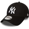 New Era - MLB Basic NY Yankees 39Thirty Stretch Back, Baseball beretto da uomo, multicolore (black/white), S/M