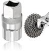 Nazaz Rimozione Ruota Libera Estrattore Cassetta Corona Ruote Libere Bici, Movimento Centrale Bici,Chiave Rockshox, Rimozione, Compatibile con Shimano,Sram,Sunrace,6,7,8,9,1011 Velocità, 20×44.8mm