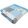 Medi Partners Coperta per neonati 100% cotone 100x100cm multifunzionale Morbido spesso Tappetino da gioco Inserto per box
