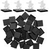 Evemodel 40pcs 25mm Piazza Modello Basi per Wargames Giochi Da Tavolo Plastica Nero