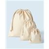 SG Accessories Bags Sacchetto 10 x 14 cm - 140 g/m² con coulisse in cotone organico personalizzato SG Accessories Bags Stuffbag OG personalizzate o neutre