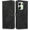 Namenand Cover per Xiaomi Redmi Note 13 4G,PU Pelle Custodia a Libro Portafoglio Chiusura Magnetico Case - Negro