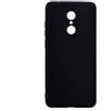 cuzz Custodia Xiaomi Redmi 5 Plus+(Film di Vetro temperato)Silicone TPU Cover Morbida Protettiva Custodia Ultra Sottile Leggero Cover-Nero