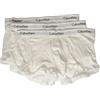 Calvin Klein Boxer Uomo CK Confezione 3pezzi Elastico a Vista Cotone Elasticizzato Articolo NB2380A Trunk 3PK, 100 White/White/White, XL