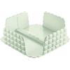 Guzzini - Tiffany, Portatovaglioli Orizzontale Quadrato con Barra Ferma Tovaglioli - Verde Malva, 20 x 20 x h7,3cm - 198700243