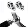 HDBUBALUS Kit di Montaggio Morsetti per Pedane Highway per Barra Paramotore Da 1-1 / 4 1,25 Compatibile con Harley Harley Electra Road King Street Glide Chrome