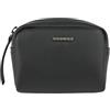 Police Pochette Mini Uomo Donna a Mano in Similpelle, Beauty Case da Viaggio, Trousse Morbida