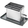 Metaltex TidyTex - Organizer per lavello in acciaio INOX, 24 x 13 x 14 cm