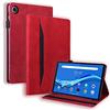 Rosbtib Custodia per Tablet Lenovo M10 FHD Plus 10.3 Pollici TB-X606F/TB-X606X Folio Cover Business Pelle al Tatto Multi-angli Stand Case con Slot per Schede, Rosso