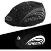 SEMINISMAR Copri Casco Bici Impermeabile,parapioggia per Casco,Copricasco Ciclismo Impermeabile,Copri per Casco Bici Impermeabile,Riflettente Copertura Casco da Bicicletta,Con strisce riflettenti,nero