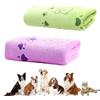 bangminda Asciugamano da Asciugatura Rapida per Cane 2 Pezzi Asciugamani per Cani Gatti Assorbente Coperta per Cani in Super Microfibra Asciugamani Animali Domestici 140 x 71cm (Verde e Viola)