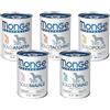 Generico Monge cibo in scatola umido monoproteico per cani 400gr - pacco da 24 lattine (Tonno)