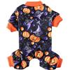 XIAOYU Vestiti per cani di Halloween per piccoli costumi di Halloween per animali domestici, tuta per cani da festa, motivo mago/zucca, M
