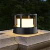 FREEUP Lampioni da Giardino Esterno, 15W LED Lampioncini da Giardino con Base, Lampade da Giardino Rotonda Bianco Caldo Ip65 Lampione Esterno Nero in Alluminio