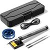 Treedix Kit Saldatore Senza Fili Treedix, Saldatore Ricaricabile USB, Kit Di Saldatura da 8W con tre punte in ferro, Temperatura Regolabile, Penna Saldatrice Elettrica per Riparazioni