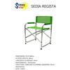 SUNNY STAR VERDE SEDIA REGISTA 47x57x80 CENTIMETRI ALLUMINIO