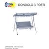 SUNNY STAR DONDOLO 3 POSTI 170x113x154 CENTIMETRI ACCIAIO GRIGIO