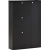 Homcom scarpiera salvaspazio mobile da ingresso porta scarpe moderna 8 Scomparti per Ingresso Stretto truciolato in Legno Nero|Aosom